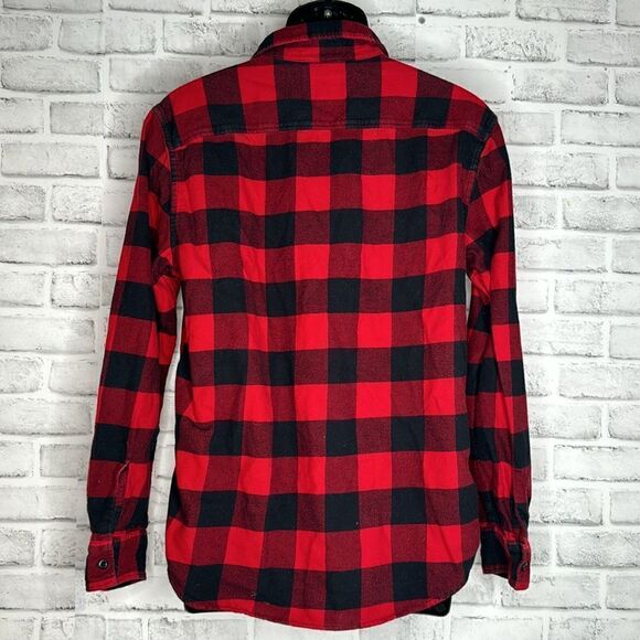 American Eagle Buffalo Check Flannel Shirt Size Medium - Picture 3 of 4